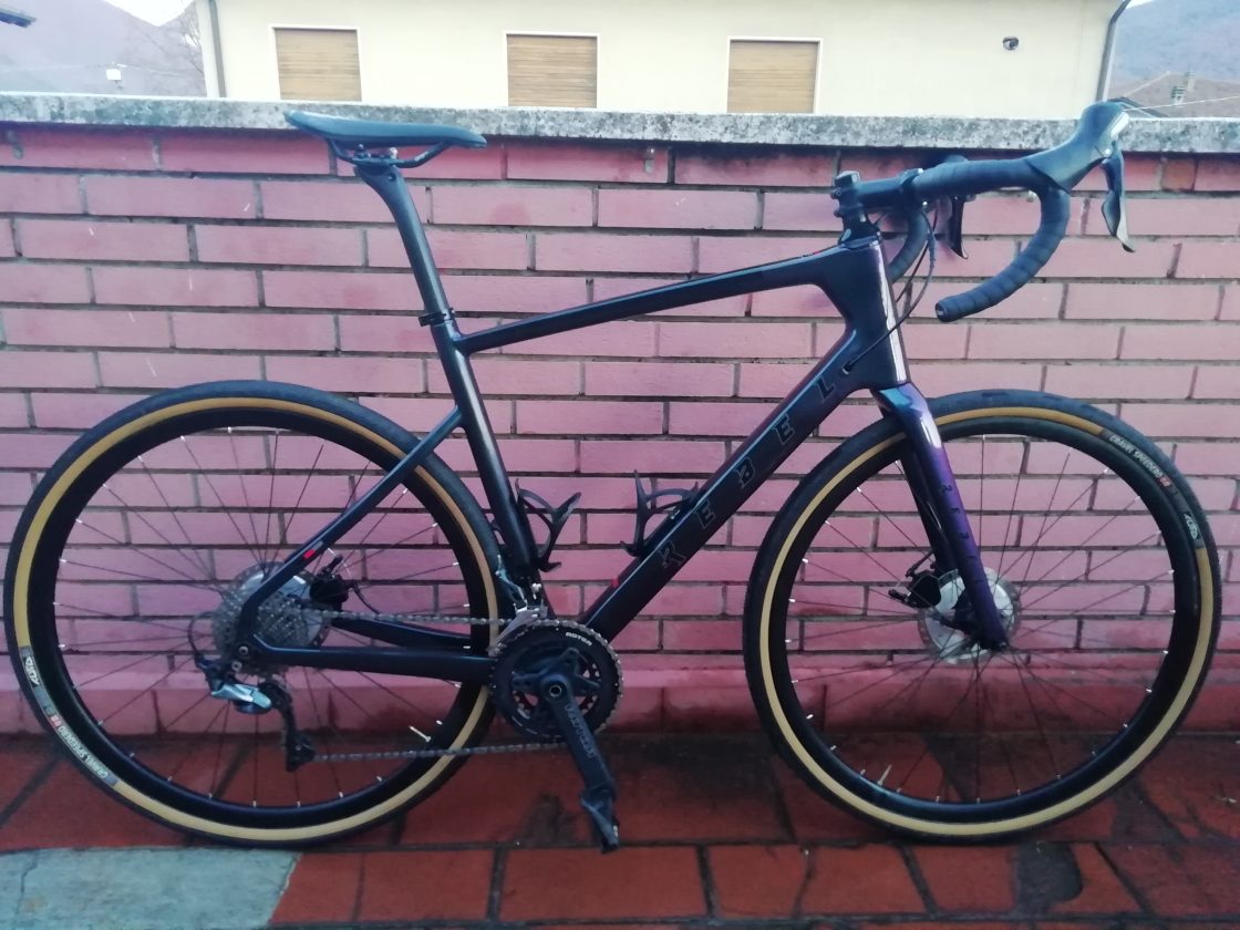 Telaio gravel corsa tag XL 59 in carbonio